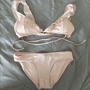 Aerie Scoop Ruffle Bikini